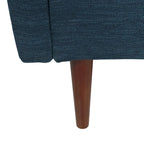 Fauteuil club capitonné avec coussins décoratifs