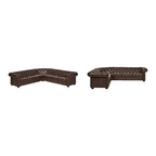 Canapé d'angle Chesterfield 7 places