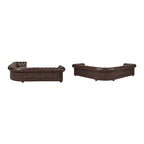 Canapé d'angle Chesterfield 7 places