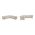 Canapé d'angle Chesterfield 7 places