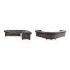 Canapé d'angle Chesterfield 7 places