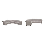 Canapé d'angle Chesterfield 7 places