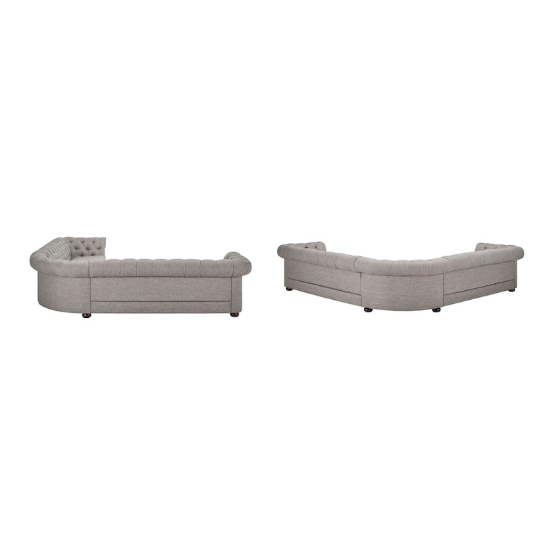 Canapé d'angle Chesterfield 7 places