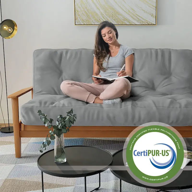 Matelas de futon jumeau en mousse à mémoire de forme gel de 8 po