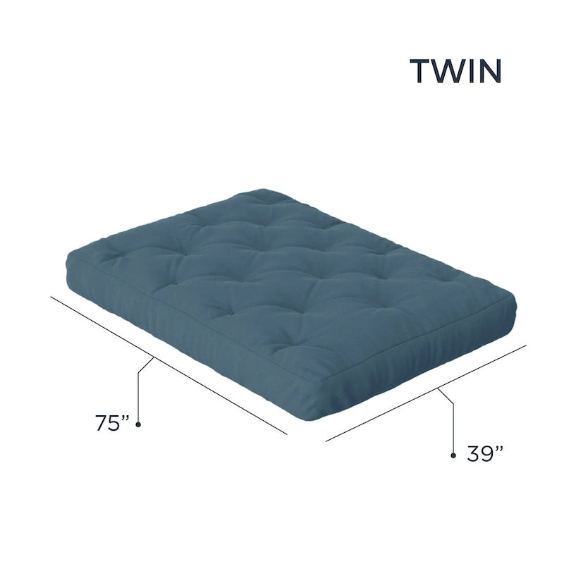 Matelas de futon jumeau en mousse à mémoire de forme gel de 8 po