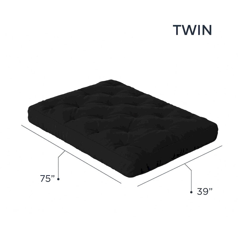 Matelas de futon jumeau en mousse à mémoire de forme gel de 8 po