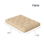 Matelas de futon jumeau en mousse à mémoire de forme gel de 8 po