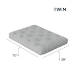 Matelas de futon jumeau en mousse à mémoire de forme gel de 8 po