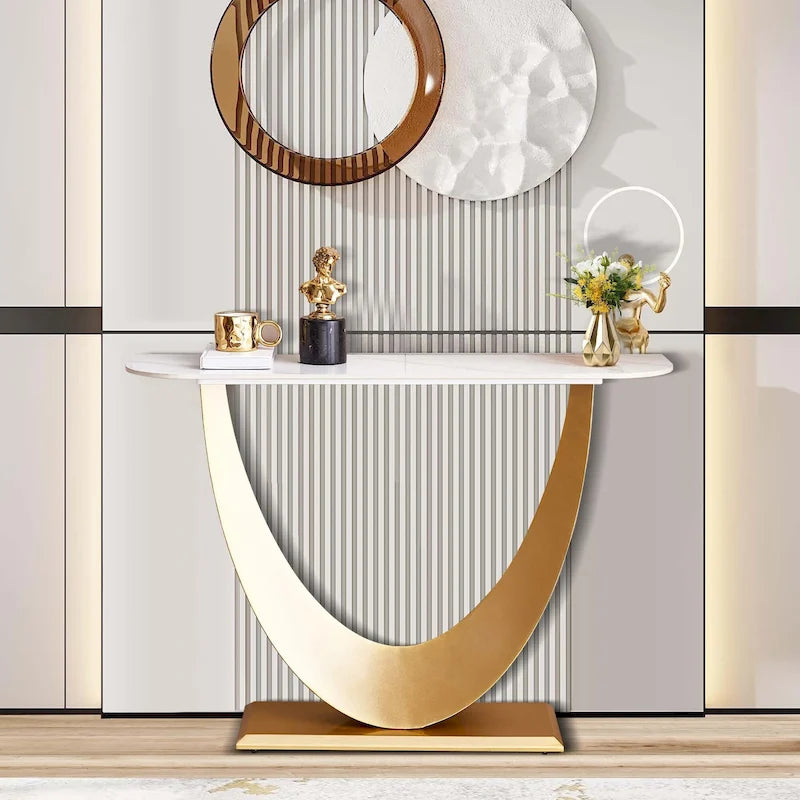 Console d'entrée de 47 pouces – Table de canapé étroite