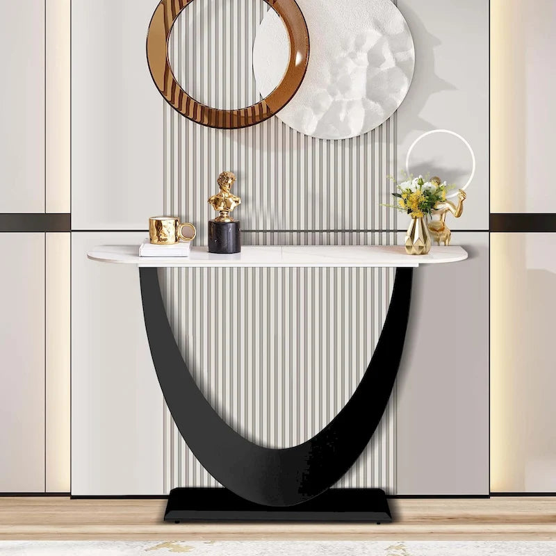 Console d'entrée de 47 pouces – Table de canapé étroite