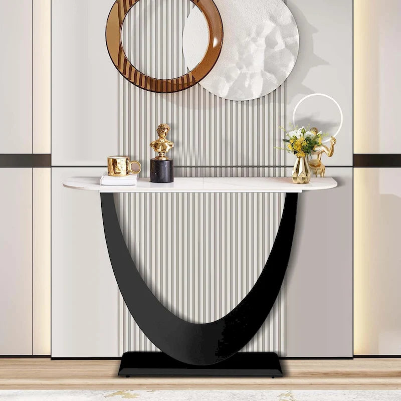 Console d'entrée de 47 pouces – Table de canapé étroite