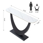 Console d'entrée de 47 pouces – Table de canapé étroite
