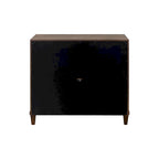 Console en bois avec portes – Meuble TV, meuble d'appoint et console d'entrée, entièrement assemblé, marron