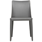 Chaise de salle à manger en cuir vegan style Mid-Century Modern
