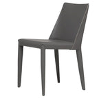 Chaise de salle à manger en cuir vegan style Mid-Century Modern