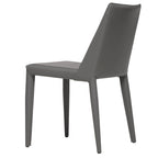 Chaise de salle à manger en cuir vegan style Mid-Century Modern