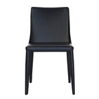 Chaise de salle à manger en cuir vegan style Mid-Century Modern