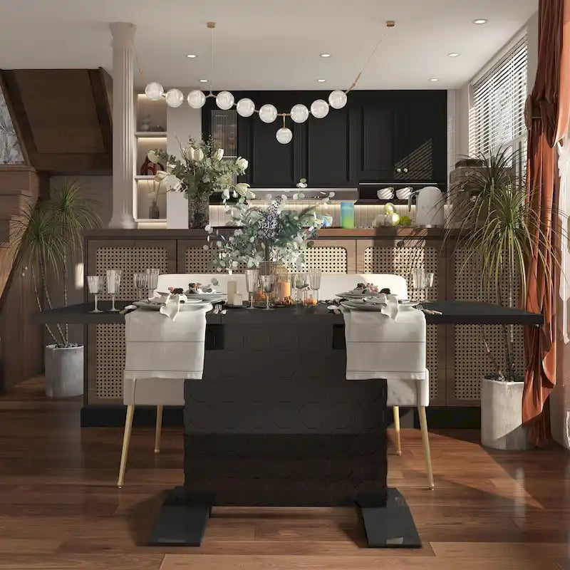 Table à manger ronde à pied central, 36x36 pouces (plusieurs options de finition)