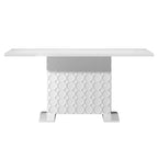 Table à manger ronde à pied central, 36x36 pouces (plusieurs options de finition)