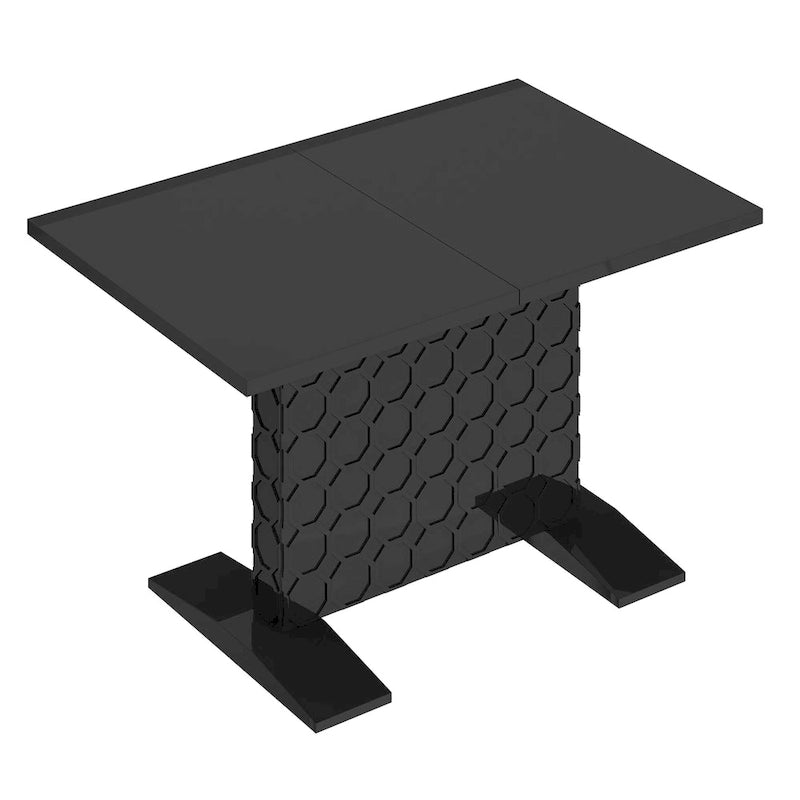 Table à manger ronde à pied central, 36x36 pouces (plusieurs options de finition)