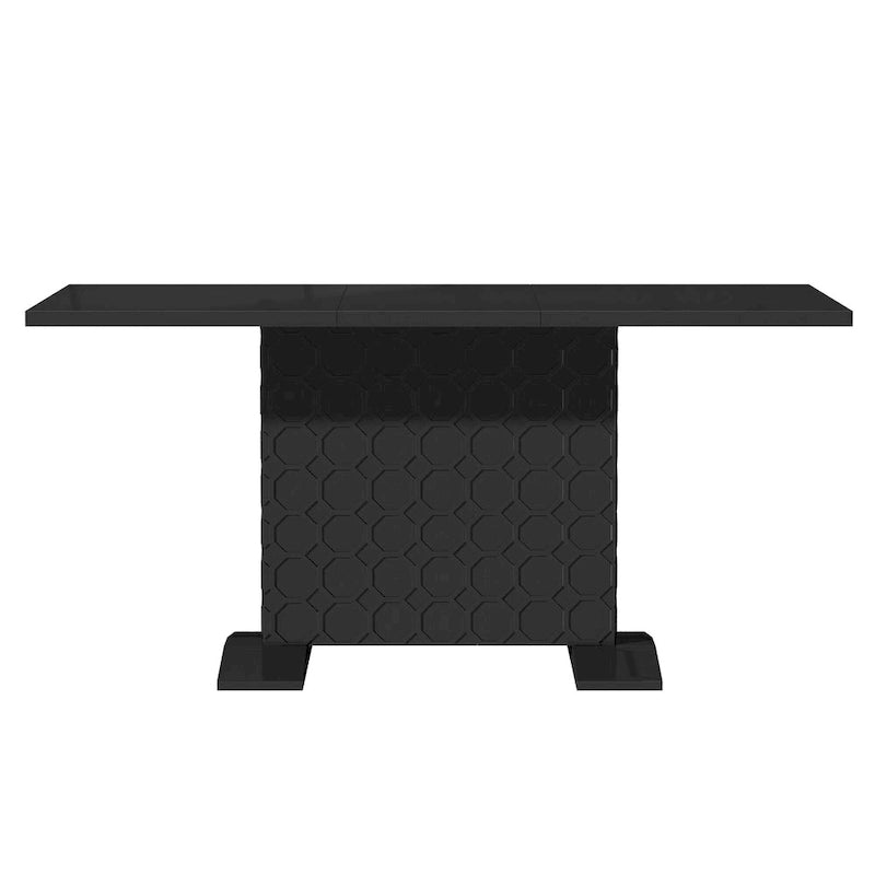 Table à manger ronde à pied central, 36x36 pouces (plusieurs options de finition)