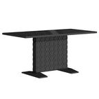 Table à manger ronde à pied central, 36x36 pouces (plusieurs options de finition)