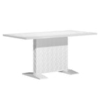 Table à manger ronde à pied central, 36x36 pouces (plusieurs options de finition)
