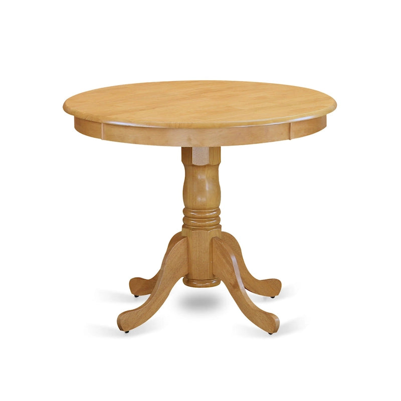 Table de salle à manger ronde sur pied, 36x36 pouces (finitions disponibles)