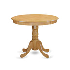 Table de salle à manger ronde sur pied, 36x36 pouces (finitions disponibles)