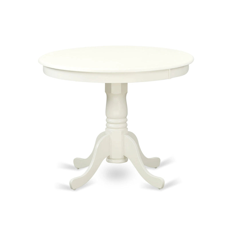 Table de salle à manger ronde sur pied, 36x36 pouces (finitions disponibles)