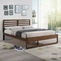 Lit plateforme Queen en bois de style transitionnel