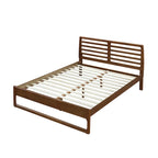 Lit plateforme Queen en bois de style transitionnel