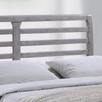 Lit plateforme Queen en bois de style transitionnel