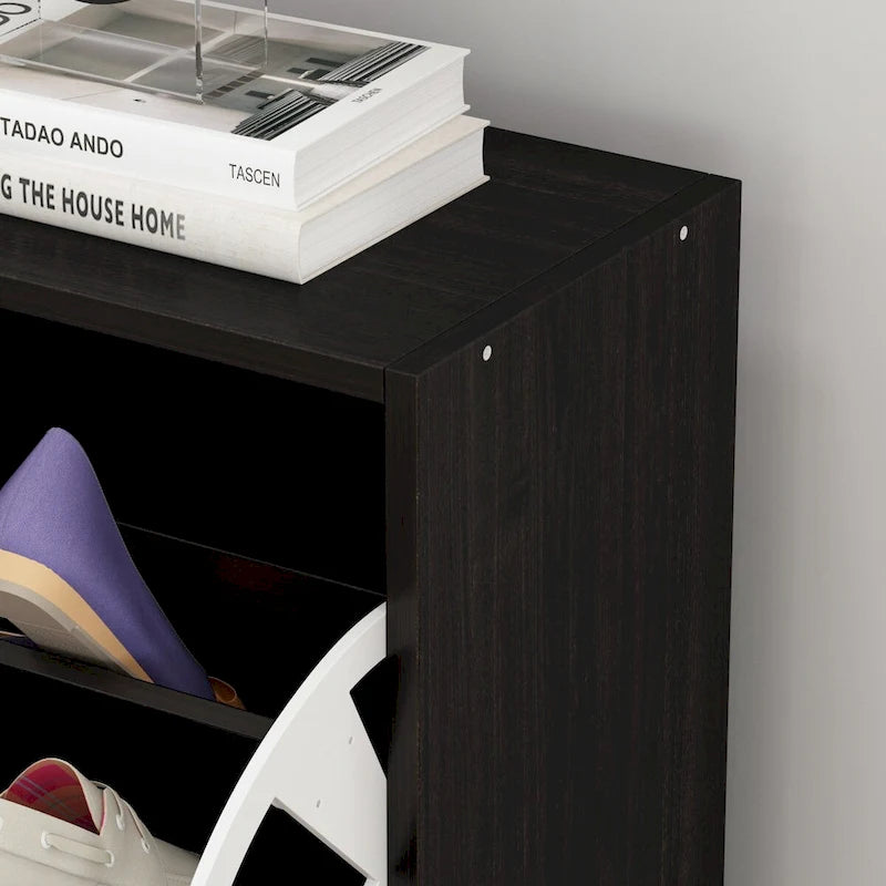 Meuble à chaussures de 23,6 W avec 3 tiroirs dépliables