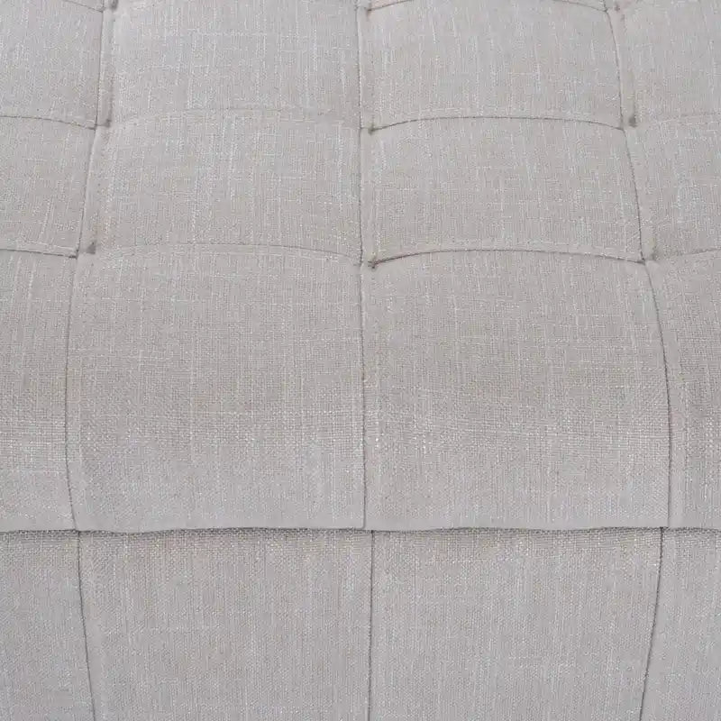 Banc de rangement capitonné en tissu 42 po