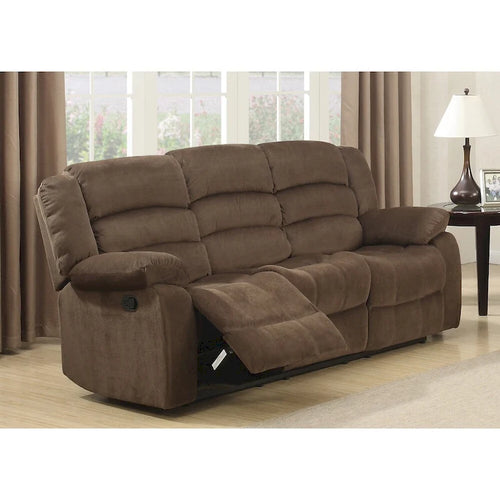Ensemble de salon inclinable contemporain marron 2 pièces