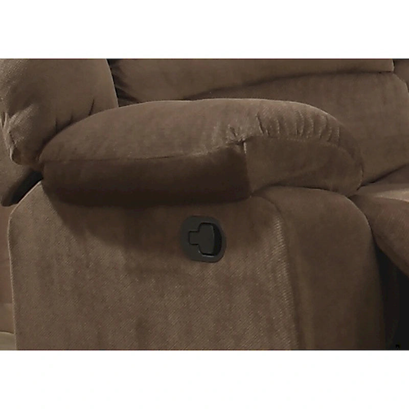 Ensemble de salon inclinable contemporain marron 2 pièces