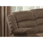 Ensemble de salon inclinable contemporain marron 2 pièces