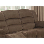 Ensemble de salon inclinable contemporain marron 2 pièces