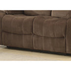 Ensemble de salon inclinable contemporain marron 2 pièces