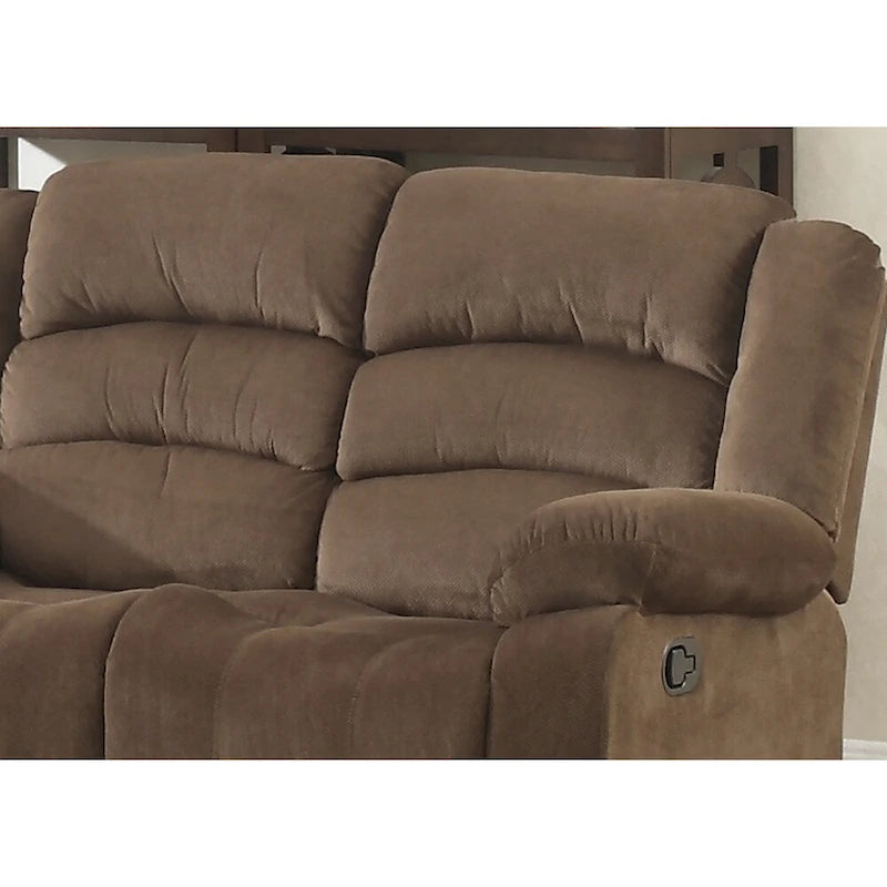 Ensemble de salon inclinable contemporain marron 2 pièces