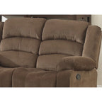 Ensemble de salon inclinable contemporain marron 2 pièces
