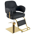 Fauteuil de barbier pivotant avec pompe hydraulique et hauteur réglable