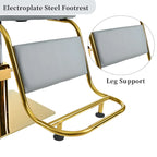 Fauteuil de barbier pivotant avec pompe hydraulique et hauteur réglable