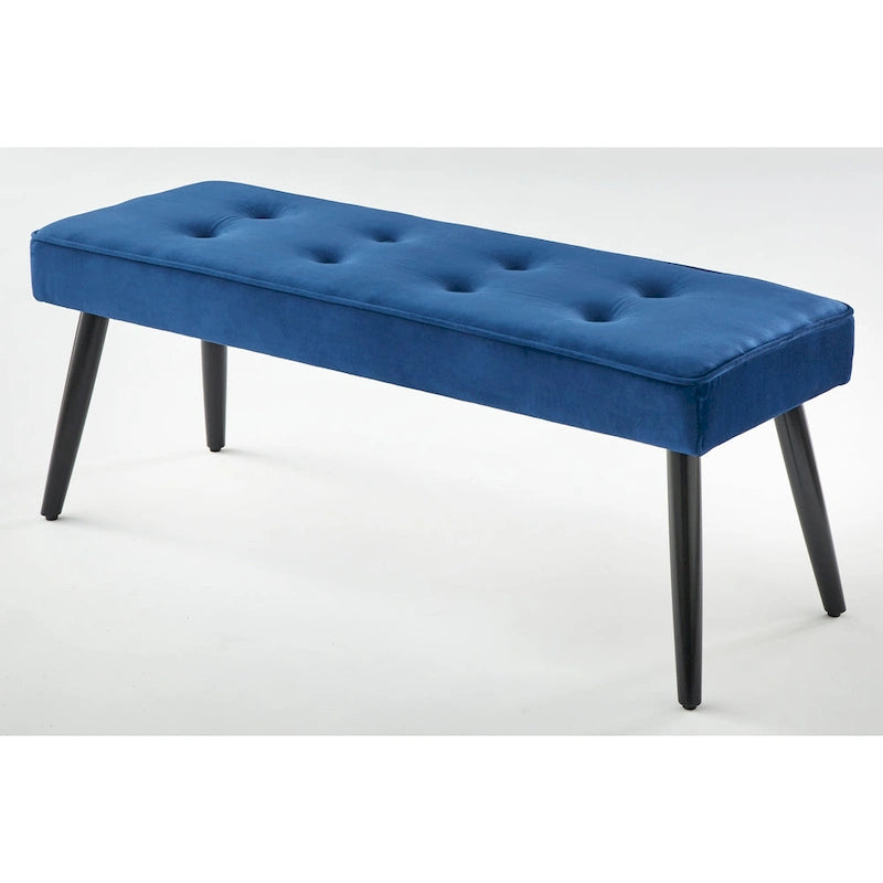 Banc d'appoint rembourré de style Mid-Century