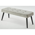 Banc d'appoint rembourré de style Mid-Century