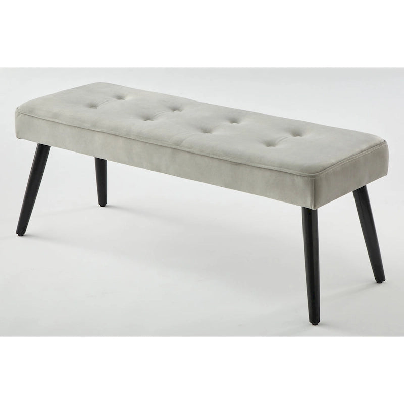 Banc d'appoint rembourré de style Mid-Century