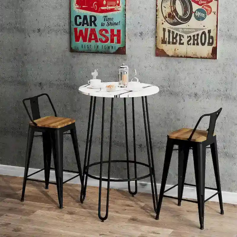 Table de bistrot ronde hauteur bar