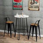 Table de bistrot ronde hauteur bar