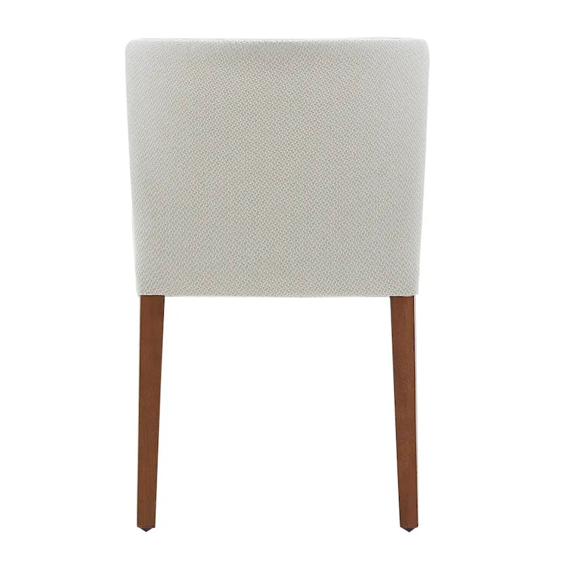 Chaises de salle à manger en tissu à dossier bas, lot de 2